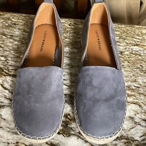 Lucky Brand Women's Suede Gray Espadrilles
